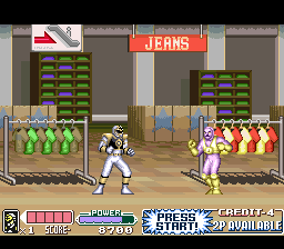 Mighty Morphin Power Rangers - The Movie (USA) In game screenshot